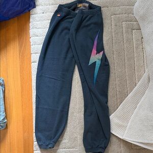Aviator Nation Sweats with Multicolor Lightning Bolt